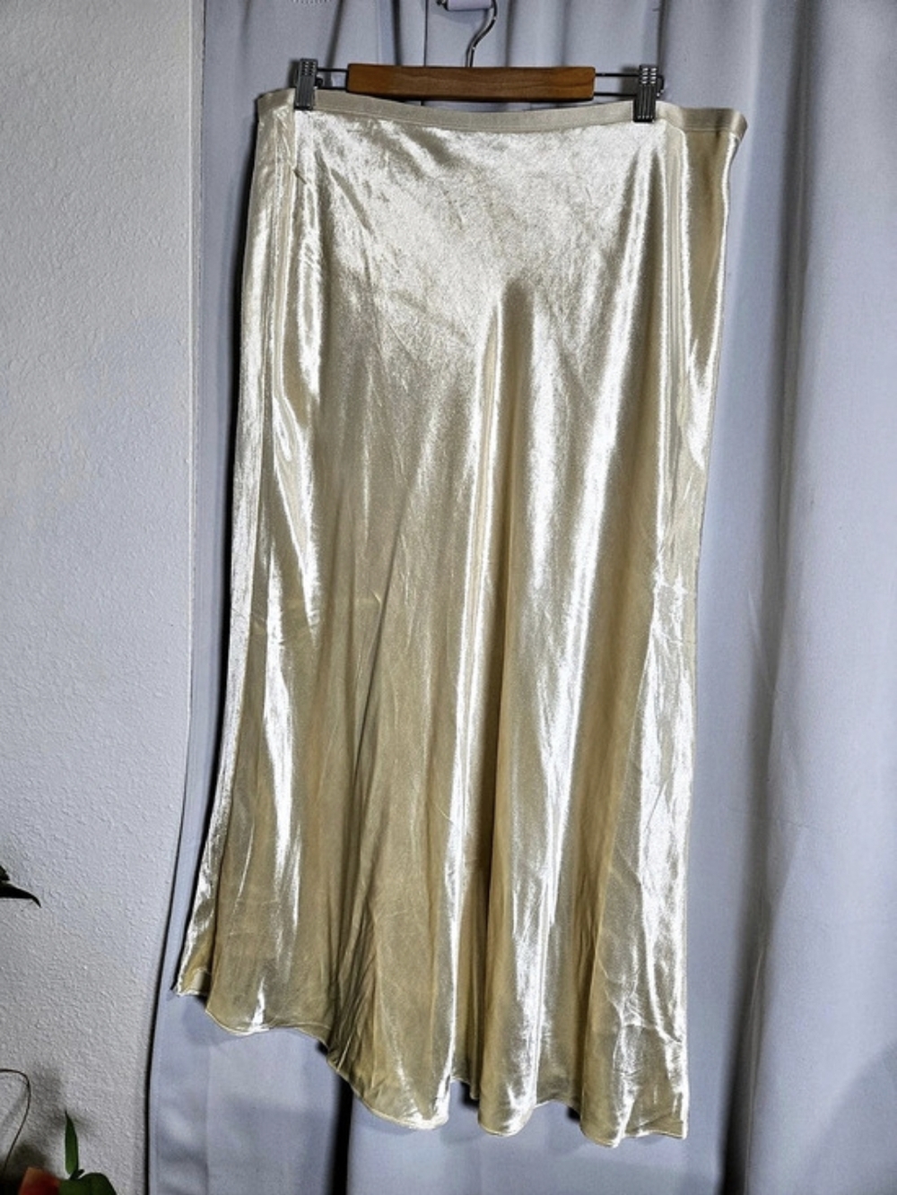 Polo by Ralph Lauren Metallic Midi Skirt Size 18 Like New